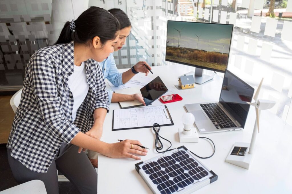 Researchers analyzing smart grid redundancy and power routing strategies for the IDEAL4GREEN microgrid project.